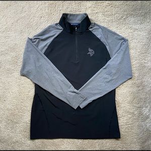 Cutter & Buck Men's NFL Minnesota Vikings Hybrid Drytec Raglan Quarter-Zip